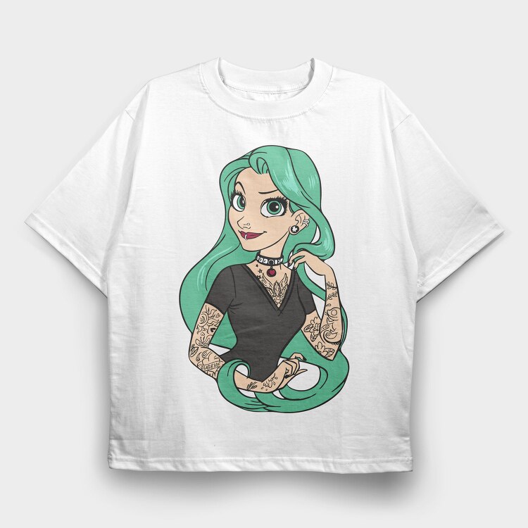 Princess Rockstar 4, Tricou Oversize Barbati (Unisex)