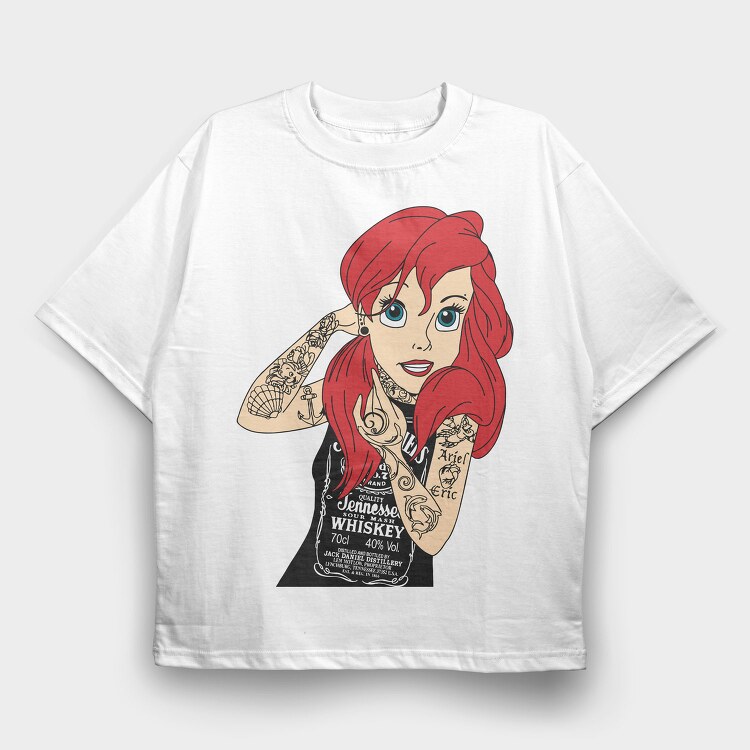 Princess Rockstar 3, Tricou Oversize Barbati (Unisex)