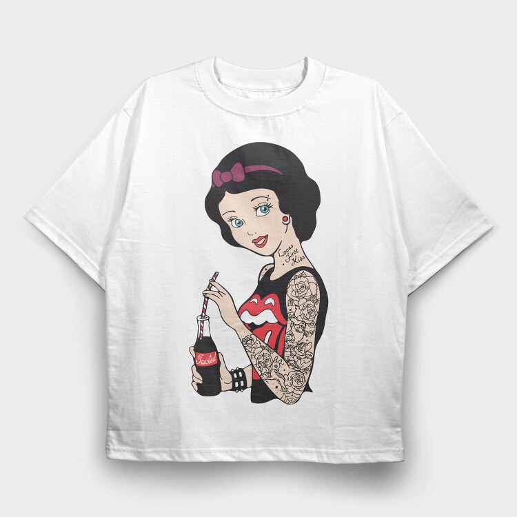 Princess Rockstar 2, Tricou Oversize Barbati (Unisex)