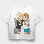 Princess Rockstar 1, Tricou Oversize Barbati (Unisex)