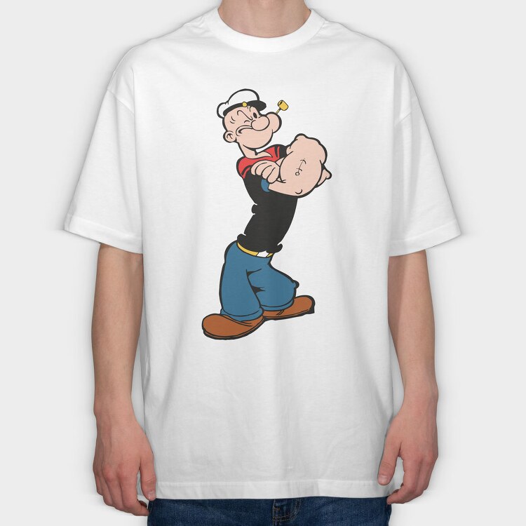 Popeye 11, Tricou Oversize Barbati (Unisex)