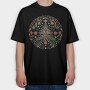 Decorative Christmas Tree Wreath, Tricou Oversize Barbati (Unisex)