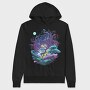 Fantasy Forest Mushroom And Trees, Hanorac Oversize Barbati (Unisex)
