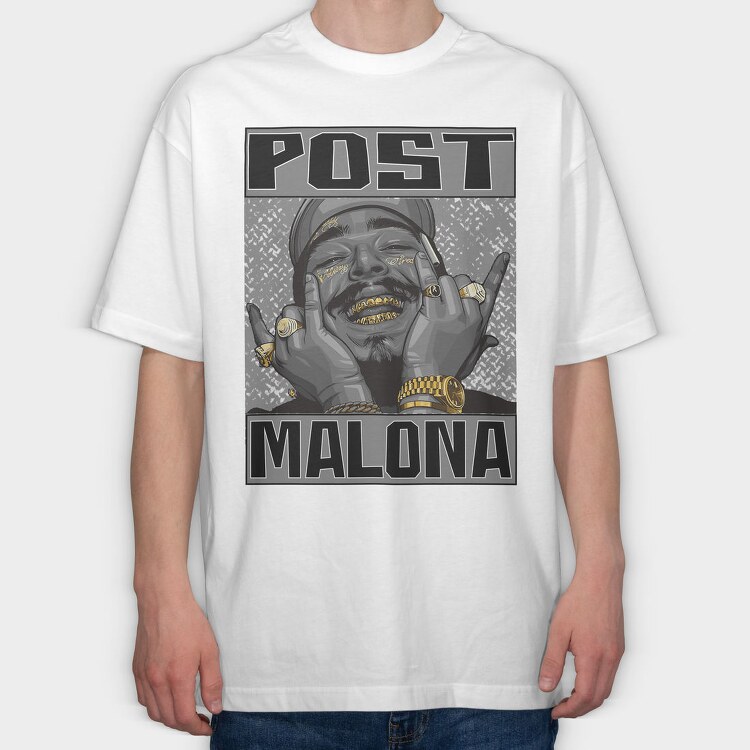 Post Malone 2, Tricou Oversize Barbati (Unisex)