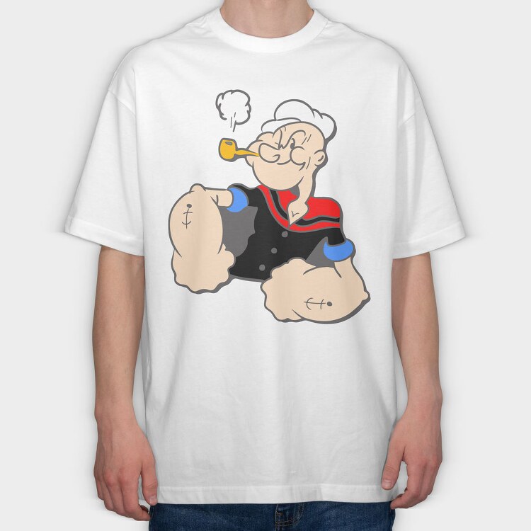 Popeye 16, Tricou Oversize Barbati (Unisex)