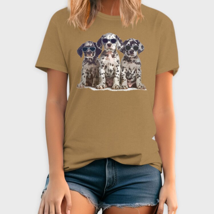 Dalmatas With Sunglasses, Tricou Barbati (Unisex)