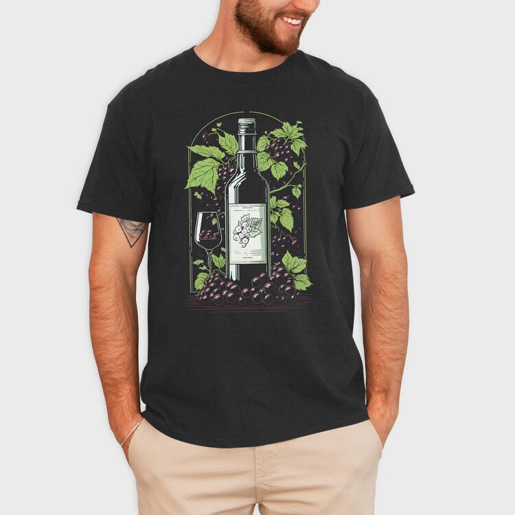 Wine, Tricou Barbati (Unisex)