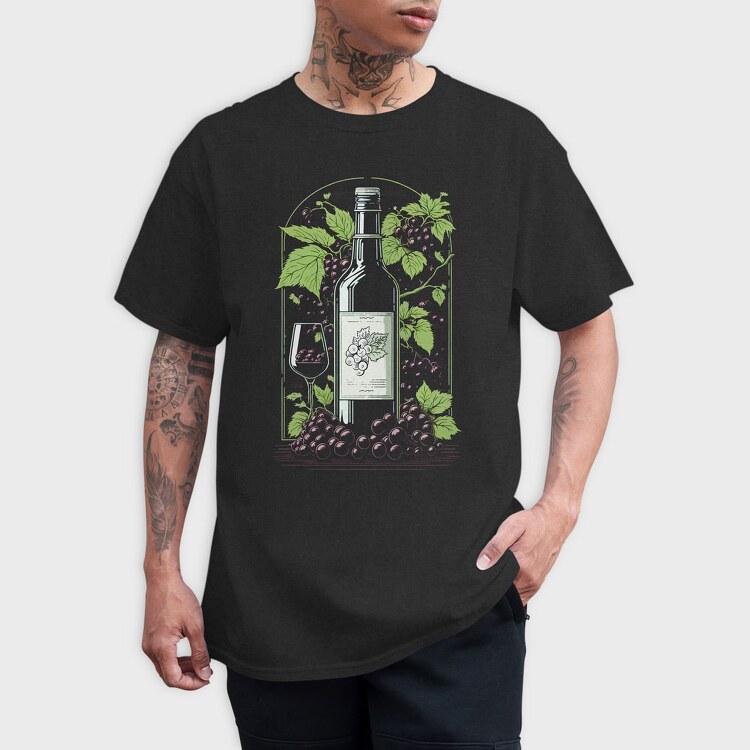 Wine, Tricou Barbati (Unisex)