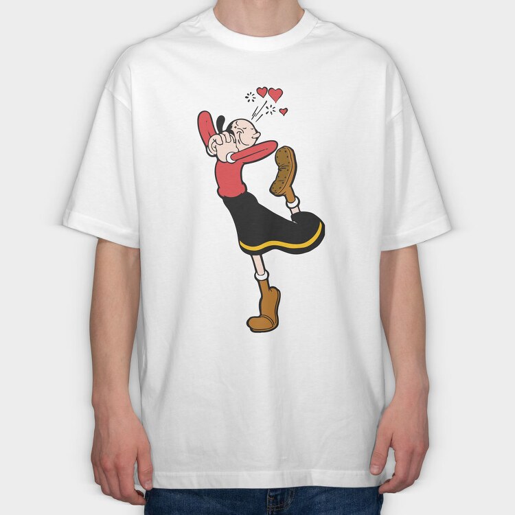 Popeye 25, Tricou Oversize Barbati (Unisex)