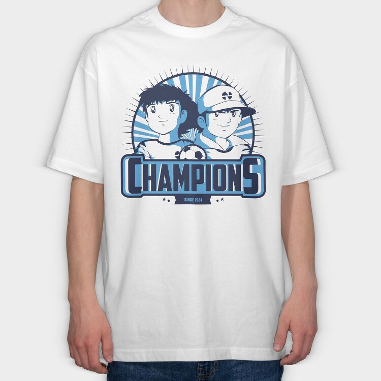 Captain Tsubasa, Tricou Oversize Barbati (Unisex)