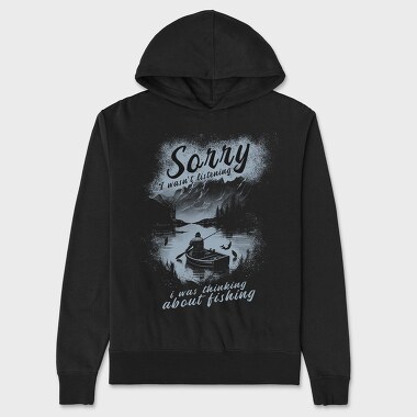 Fishing Solitude Sorry, Hanorac Oversize Barbati (Unisex)
