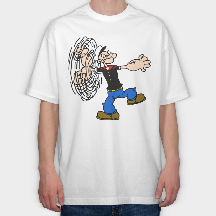 Popeye 18, Tricou Oversize Barbati (Unisex)