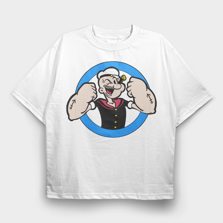 Popeye 8, Tricou Oversize Barbati (Unisex)