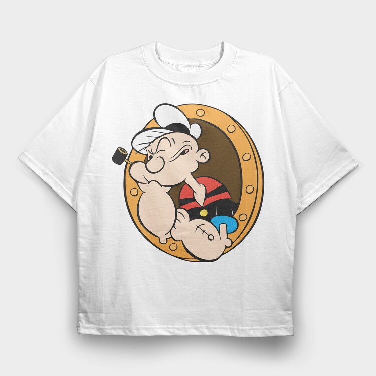 Popeye 7, Tricou Oversize Barbati (Unisex)