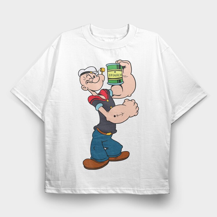 Popeye 6, Tricou Oversize Barbati (Unisex)