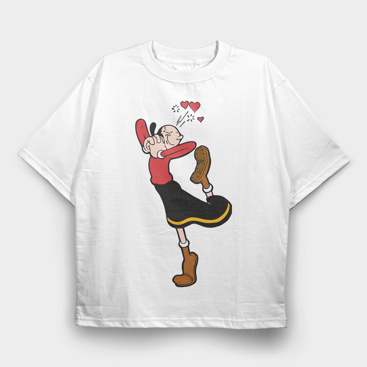Popeye 25, Tricou Oversize Barbati (Unisex)