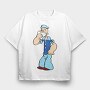 Popeye 17, Tricou Oversize Barbati (Unisex)