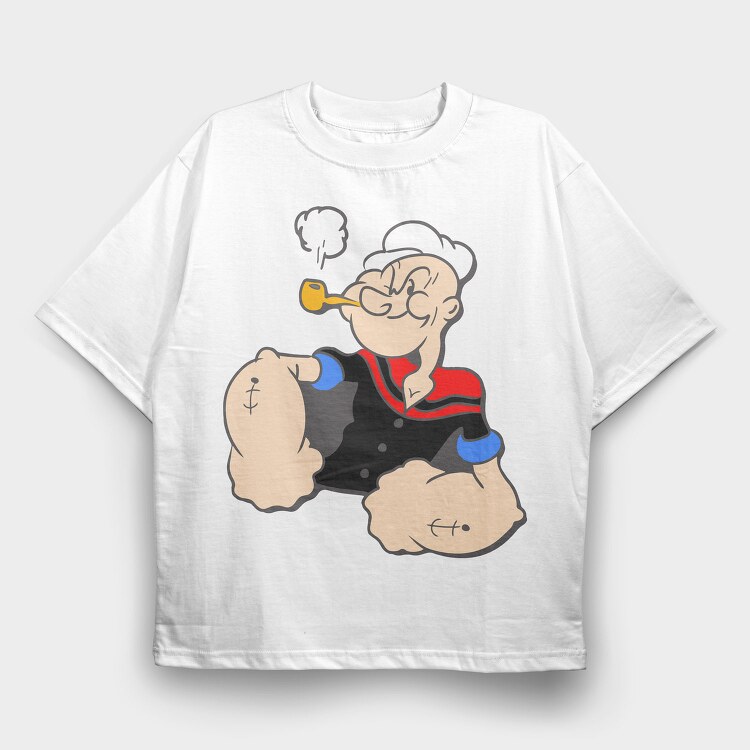 Popeye 16, Tricou Oversize Barbati (Unisex)