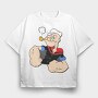 Popeye 16, Tricou Oversize Barbati (Unisex)