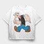 Popeye 14, Tricou Oversize Barbati (Unisex)