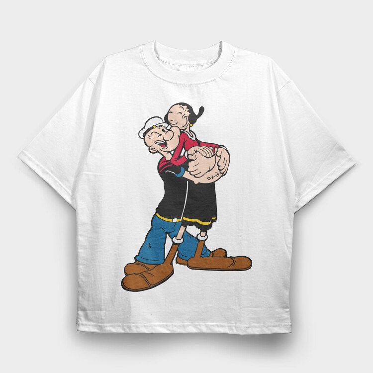Popeye 13, Tricou Oversize Barbati (Unisex)