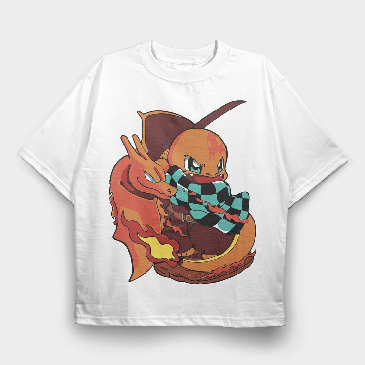 Pokemon 8, Tricou Oversize Barbati (Unisex)