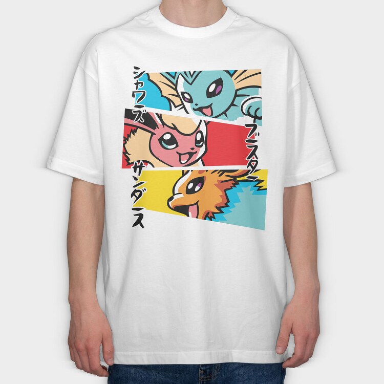 Pokemon 2, Tricou Oversize Barbati (Unisex)