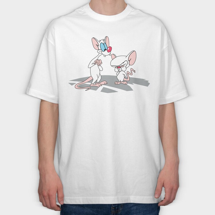 Pinky & the Brain 6, Tricou Oversize Barbati (Unisex)