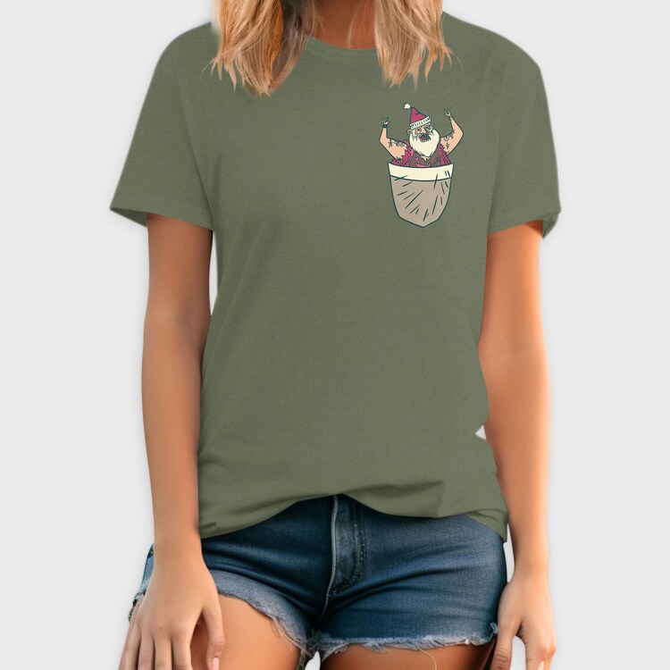 Santa Pocket, Tricou Barbati (Unisex)