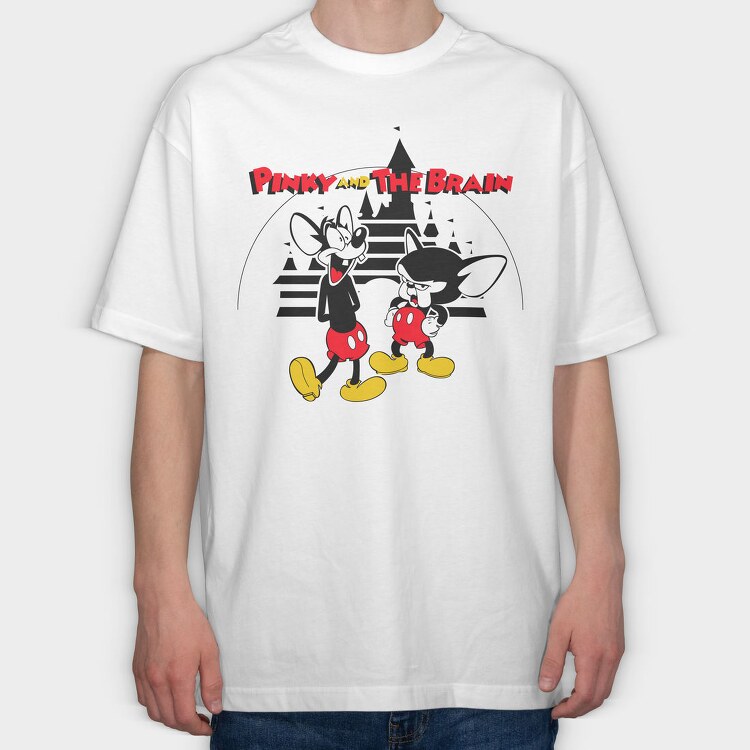 Pinky & the Brain 5, Tricou Oversize Barbati (Unisex)