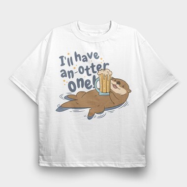 Otter Beer, Tricou Oversize Barbati (Unisex)