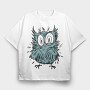 Owl Eyes, Tricou Oversize Barbati (Unisex)
