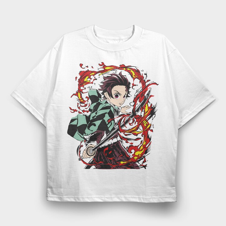Demon Slayer 17, Tricou Oversize Barbati (Unisex)