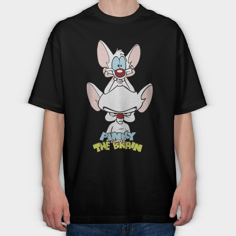 Pinky & the Brain 4, Tricou Oversize Barbati (Unisex)