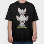 Pinky & the Brain 4, Tricou Oversize Barbati (Unisex)