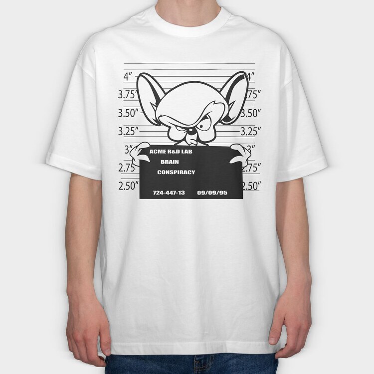 Pinky & the Brain 9, Tricou Oversize Barbati (Unisex)