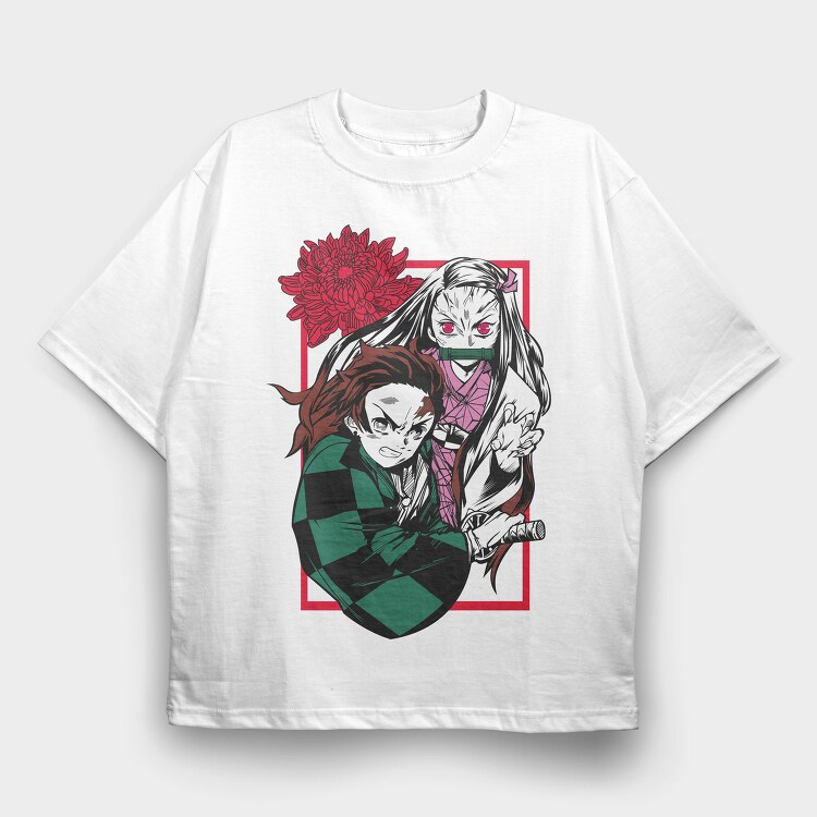 Demon Slayer 19, Tricou Oversize Barbati (Unisex)