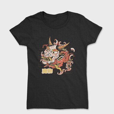 Oni Monster Asian Mask, Tricou Femei