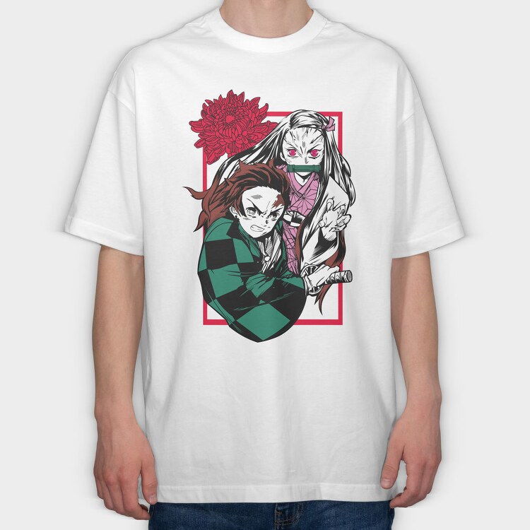 Demon Slayer 19, Tricou Oversize Barbati (Unisex)