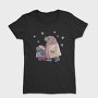 Otter Animal Family Winter Mug 03, Tricou Femei