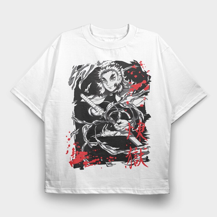 Demon Slayer 30, Tricou Oversize Barbati (Unisex)