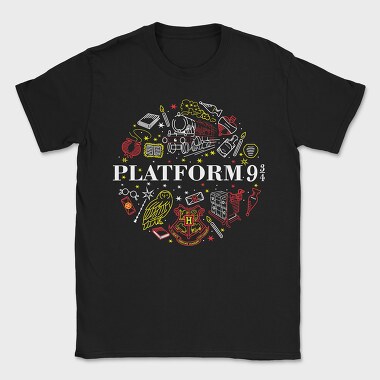 Platform 9 Harry Potter, Tricou Barbati (Unisex)