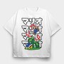 Plants Mario, Tricou Oversize Barbati (Unisex)