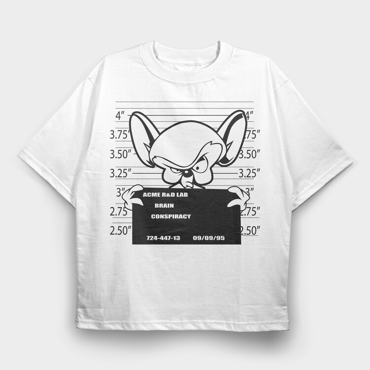 Pinky & the Brain 9, Tricou Oversize Barbati (Unisex)
