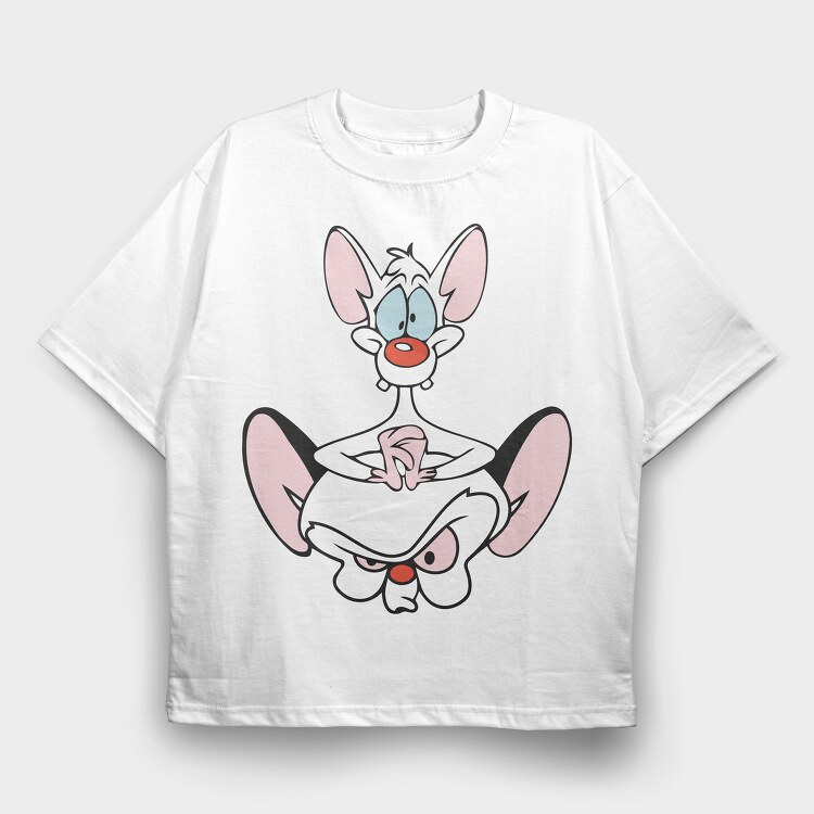 Pinky & the Brain 10, Tricou Oversize Barbati (Unisex)