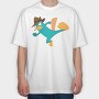 Phineas and Ferb 17, Tricou Oversize Barbati (Unisex)
