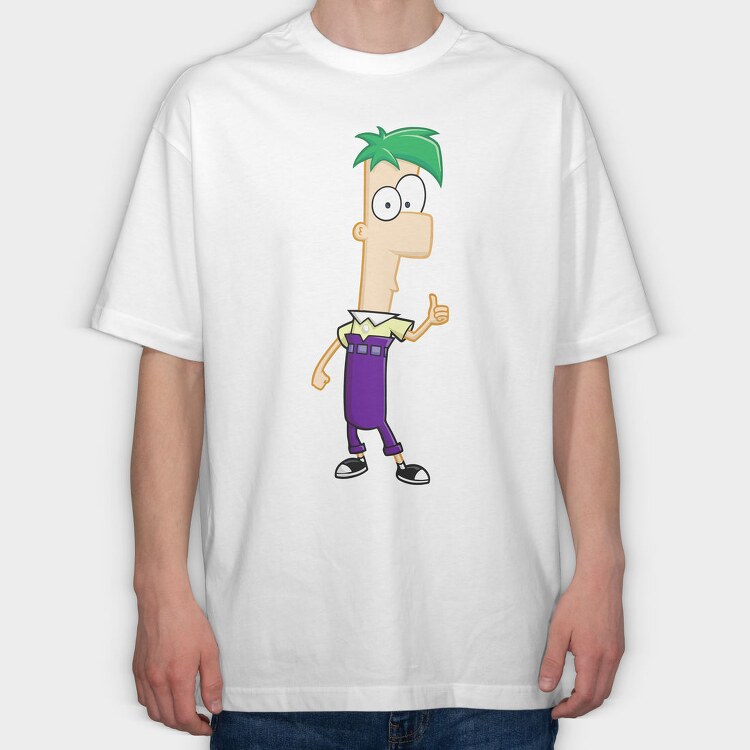 Phineas and Ferb 4, Tricou Oversize Barbati (Unisex)