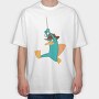 Phineas and Ferb 21, Tricou Oversize Barbati (Unisex)