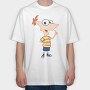 Phineas and Ferb 16, Tricou Oversize Barbati (Unisex)