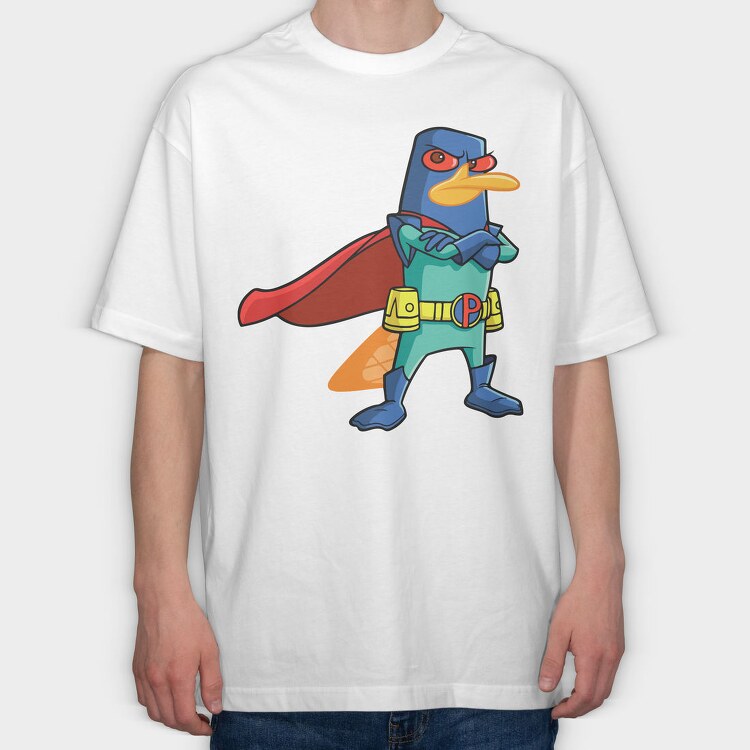 Phineas and Ferb 20, Tricou Oversize Barbati (Unisex)